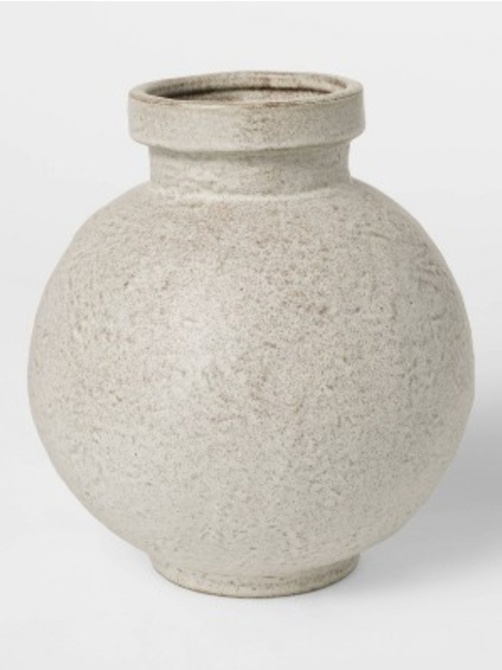 Threshold Designed With Studio McGee Round Textured Ceramic Vase